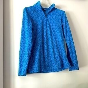 Columbia size small blue three-quarter zip fleece